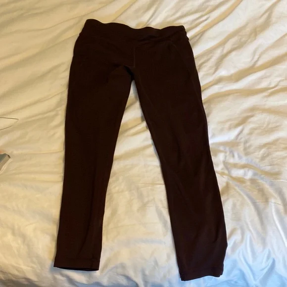 Sweaty Betty All Day 7/8 Maroon Leggings - Picture 2 of 4